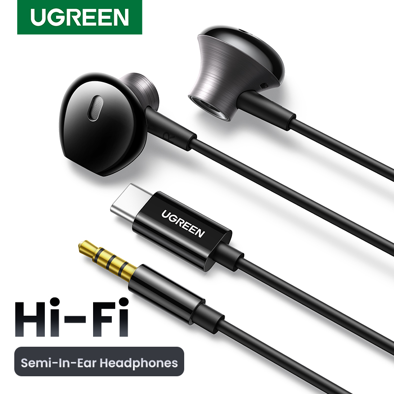 Wired Earphone Lightning - UGREEN سماعات أذن سلكية شبه مفتوحة