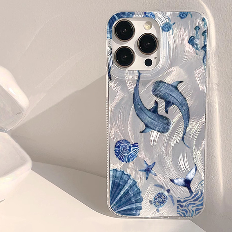 Samsung Galaxy A55 - غطاء هاتف عصري بتصميم حيوانات المحيط