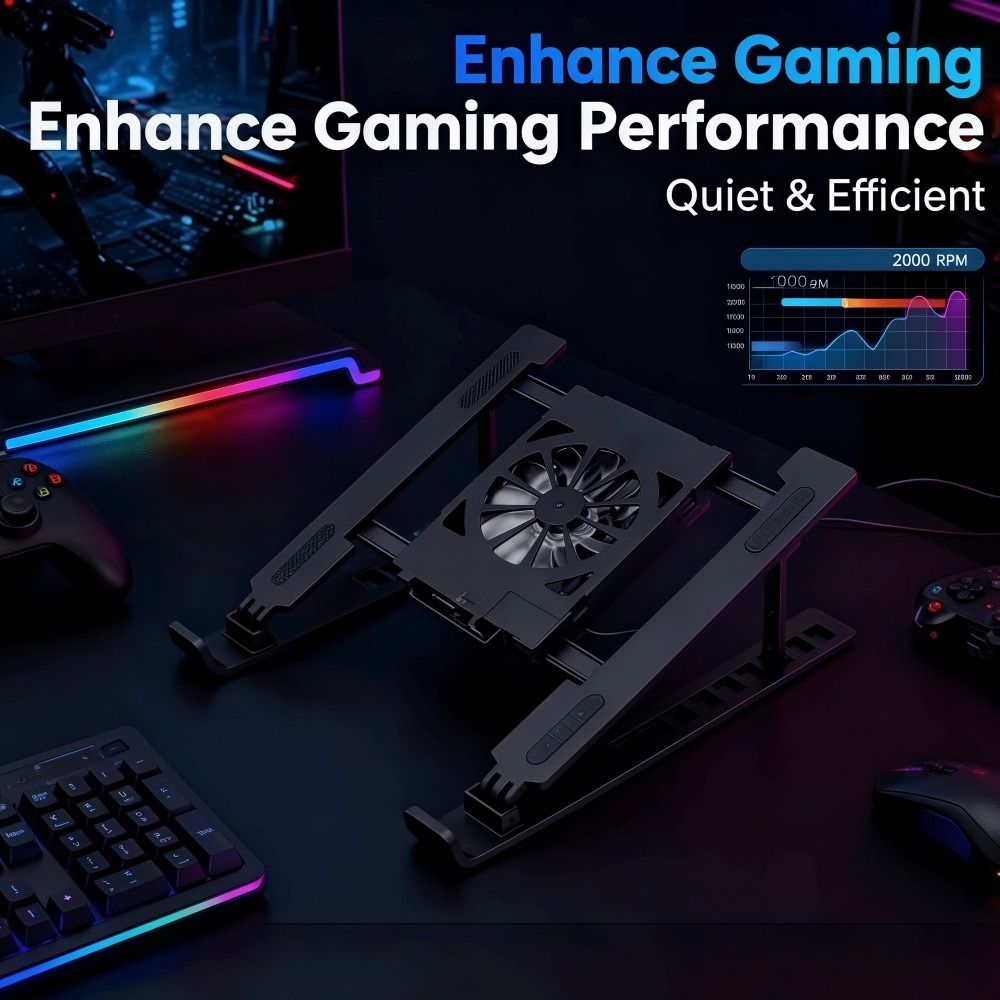 حامل تبريد عالمي للابتوب قابل  - مراجعة Cooling Stand Tablet وسعره