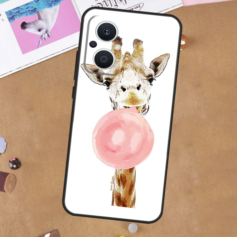 غطاء حماية بتصميم حيوان الزراف - مراجعة Oppo Reno 12 وسعره