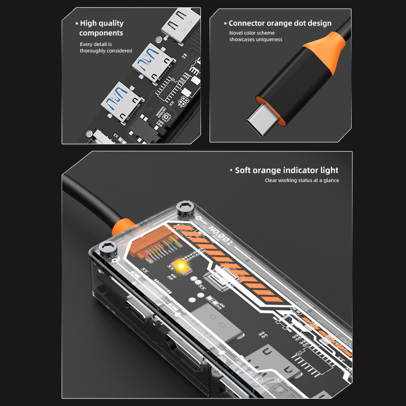 محول USB-C متعدد الوظائف 6 في  - مراجعة Usb Hub Type C وسعره