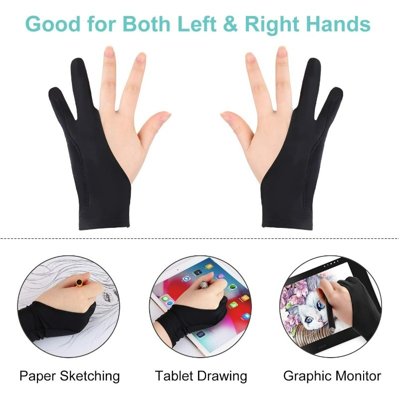 قفازات رسم مضادة لللمس من أليا - مراجعة Drawing Glove Artist وسعره