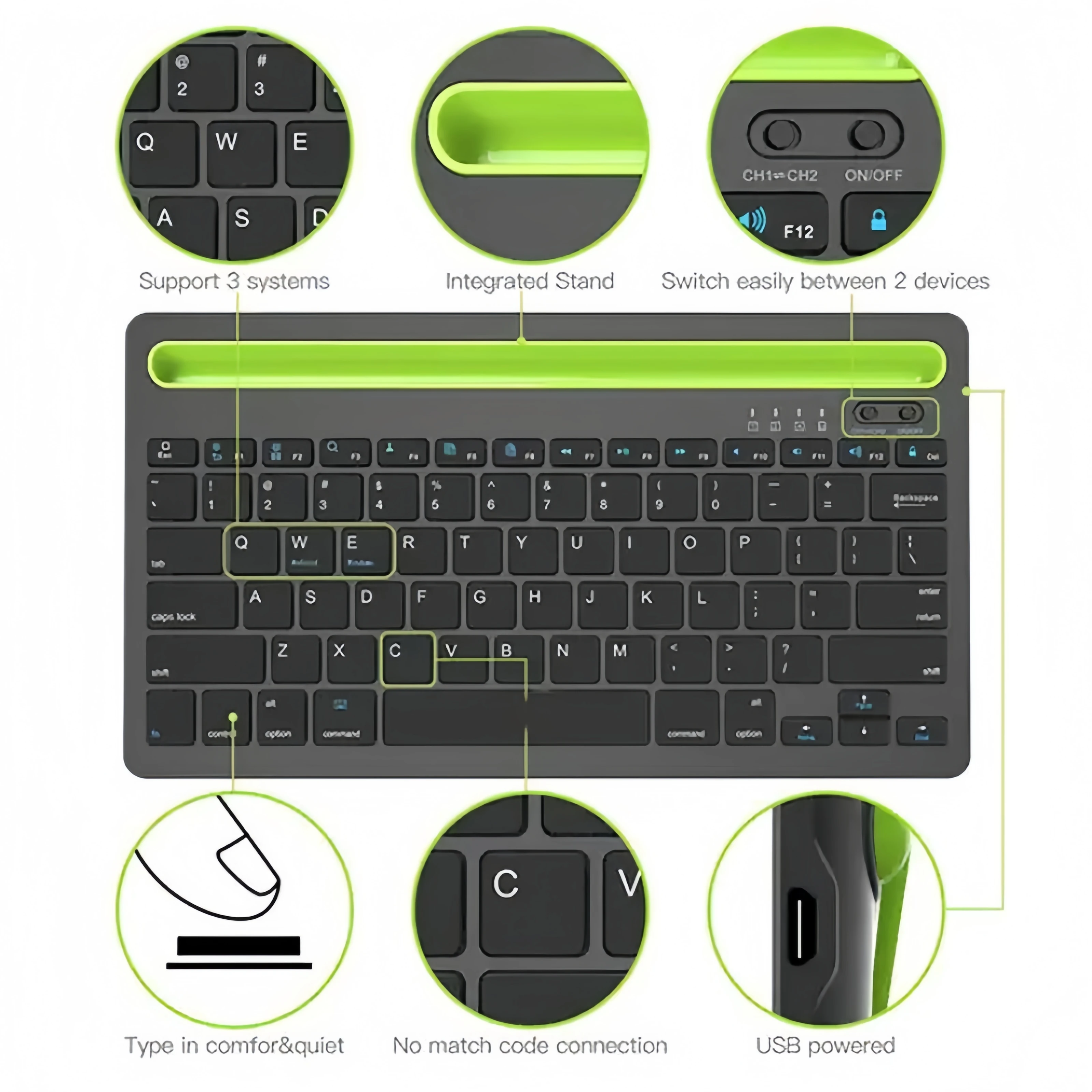 لوحة مفاتيح لاسلكية بتقنية الب - مراجعة Android Tablet Gaming Accessories وسعره