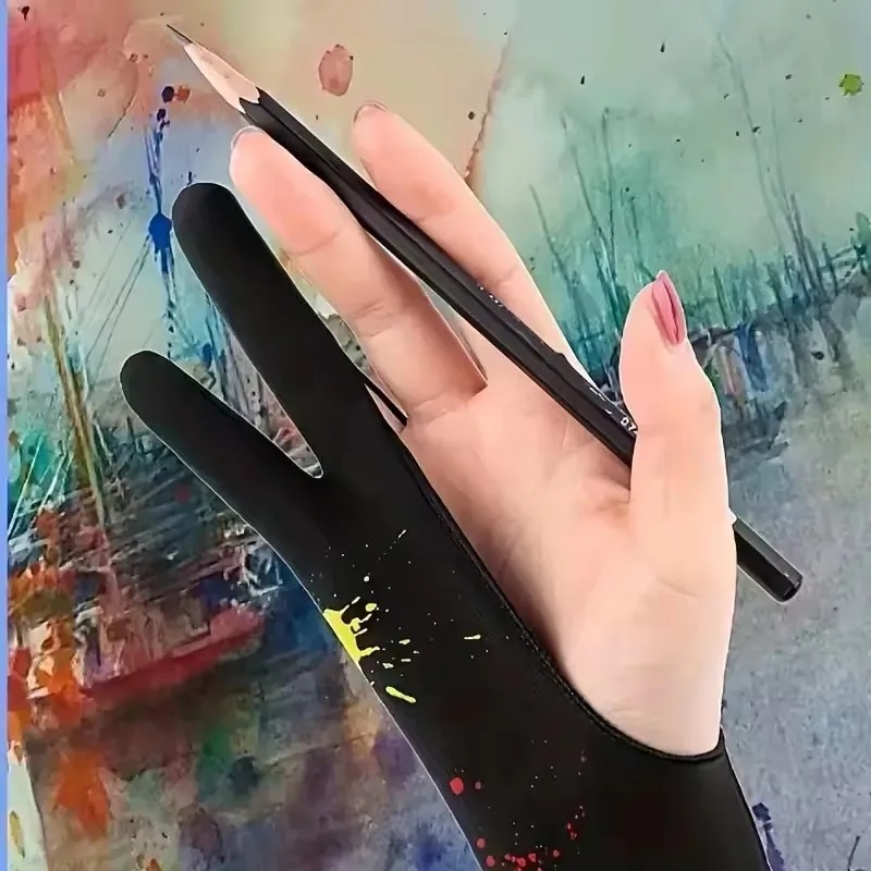 1/4 قطعة قفاز رسم مضاد للتلطخ  - مراجعة Drawing Glove Artist وسعره